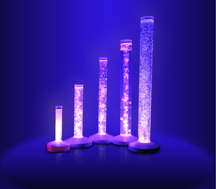 Picture of Bubble Tubes that our client Rompa sells.